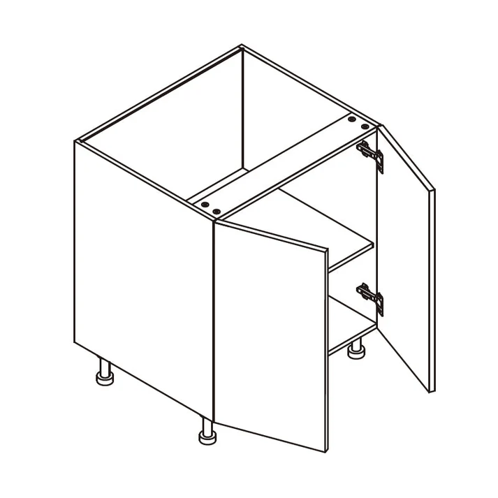 Base Full Door Cabinet - Two Doors - Kabinets.ca