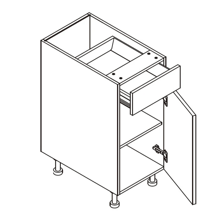 Base Cabinet- One Drawer One Door