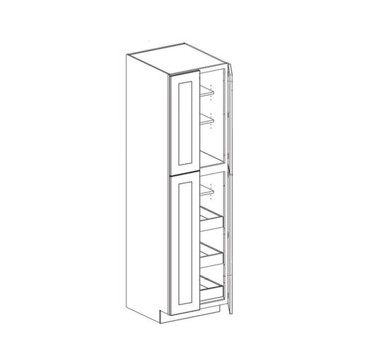 Framed - Four Door Pantry Cabinet (27" Deep) - Kabinets.ca