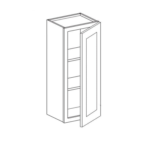 Framed - Single Door Wall Cabinet (12" Deep) - Kabinets.ca